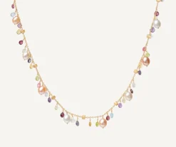 Marco Bicego Collier Avec Perles Et Pierres Multicolores Store