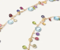 Marco Bicego Collier Avec Pierres Multicolores Et Chaine Reglable Best Sale