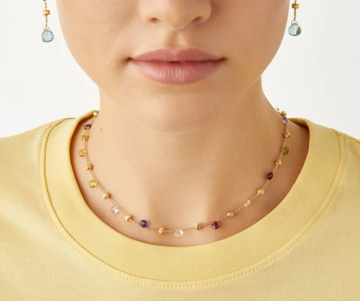 Marco Bicego Collier Avec Pierres Multicolores Online