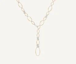 Marco Bicego Collier Cravate Avec Elements Fleuris Paves De Diamants Best