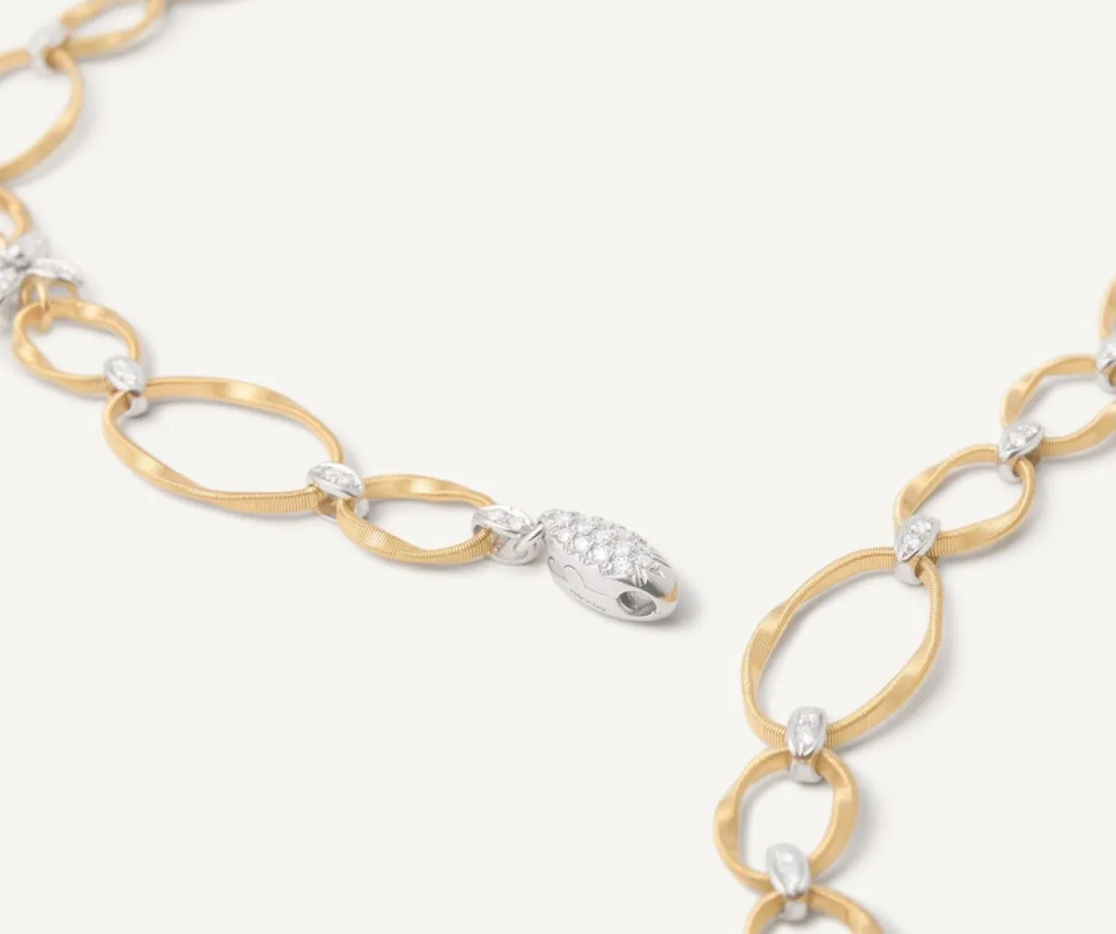 Marco Bicego Collier Cravate Avec Elements Fleuris Paves De Diamants Best