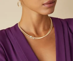 Marco Bicego Collier Deux Rangs Avec Diamants Best Sale