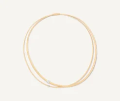 Marco Bicego Collier Deux Rangs Avec Diamants Best Sale