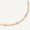 Marco Bicego Collier Fin Avec Diamants Fashion