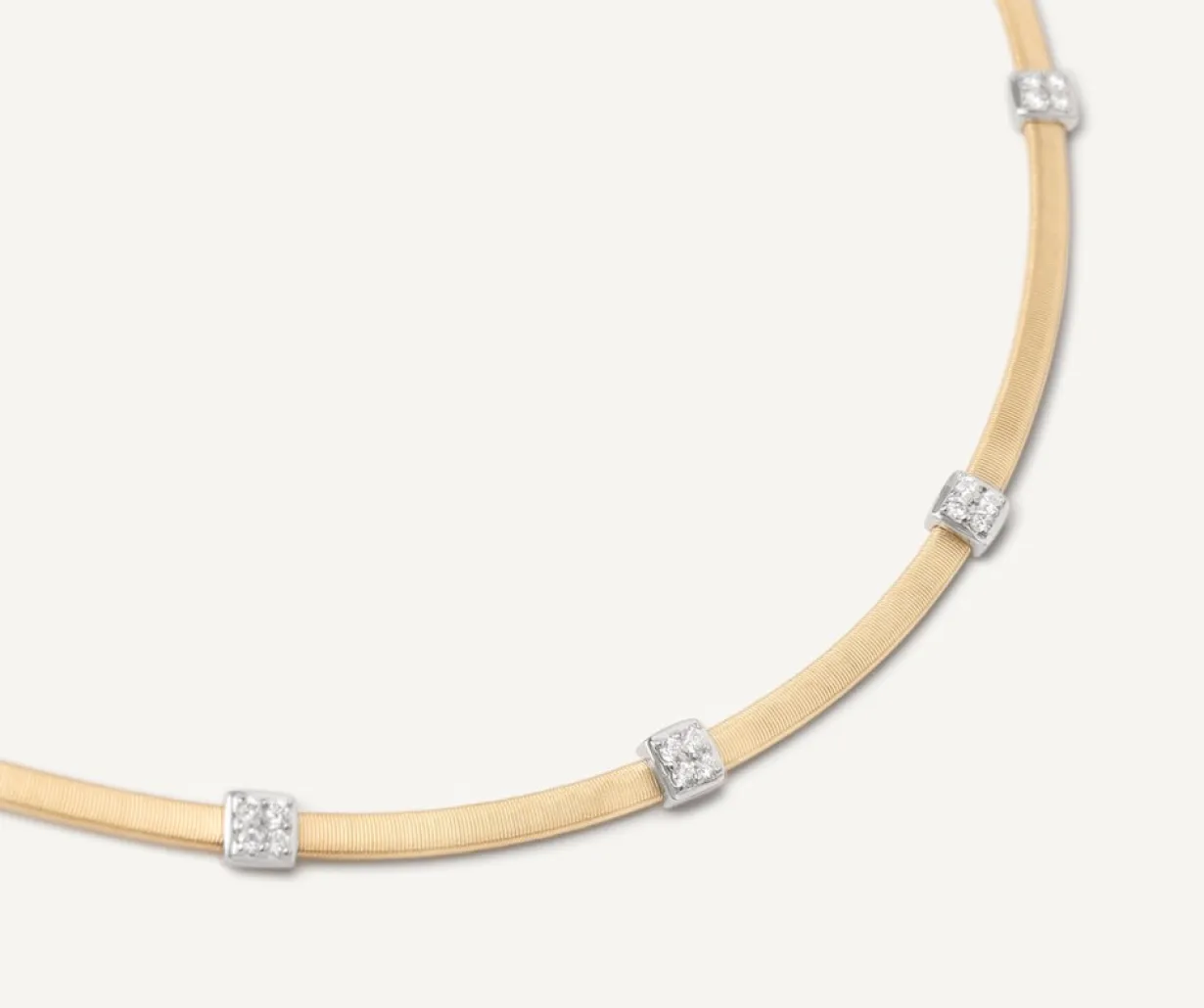 Marco Bicego Collier Fin Avec Diamants Fashion
