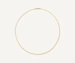 Marco Bicego Collier Fin Avec Diamants Fashion