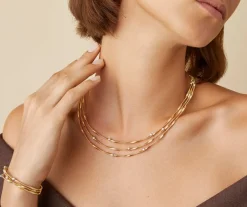 Marco Bicego Collier Multi-Rangs Avec Diamants Sale
