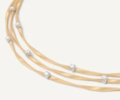 Marco Bicego Collier Multi-Rangs Avec Diamants Sale
