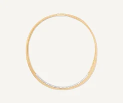 Marco Bicego Collier Multi-Rangs Avec Tennis De Diamants Cheap