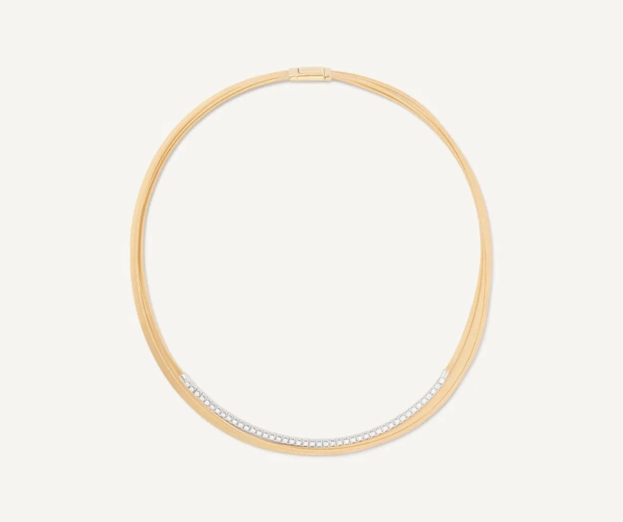 Marco Bicego Collier Multi-Rangs Avec Tennis De Diamants Cheap