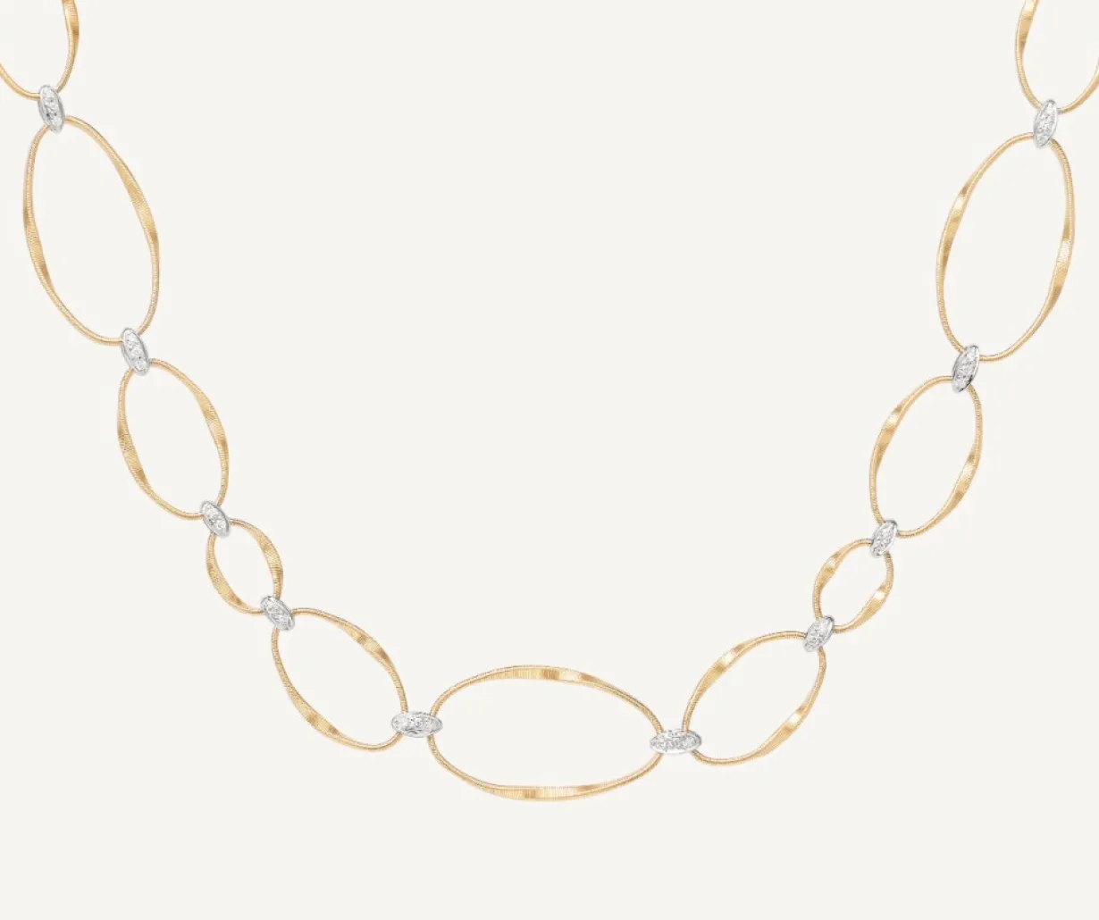 Marco Bicego Collier Plat Avec Diamants Sale