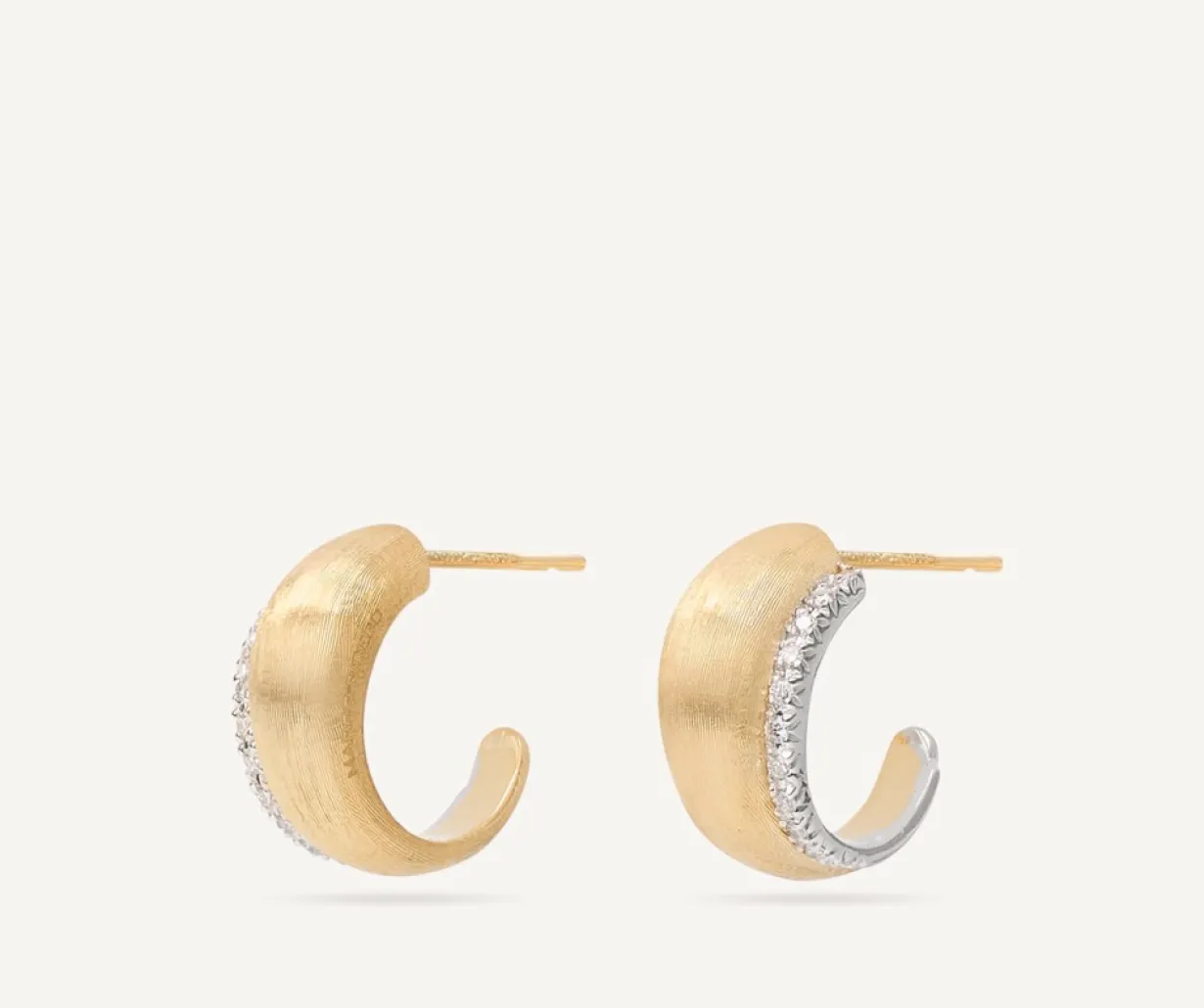Marco Bicego Creole Avec Element De Diamants, Modele Mini Best Sale