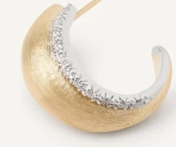 Marco Bicego Creole Avec Element De Diamants, Modele Mini Best Sale