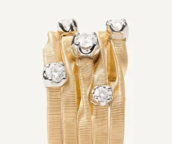 Marco Bicego Five Wire Ring With Diamonds, Couture Model Hot