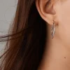 Marco Bicego 18Kt White Gold Diamond Hoop Earrings Flash Sale
