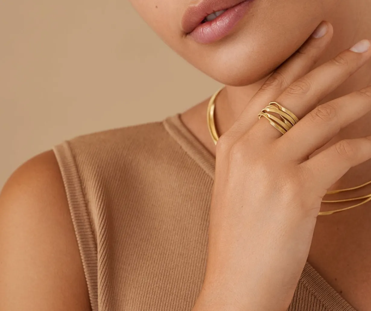 Marco Bicego 18Kt Yellow Gold Five-Strand Coil Ring Sale