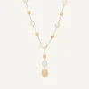 Marco Bicego 18Kt Yellow Gold Lariat Necklace With Mother-Of-Pearl And Diamonds Best Sale