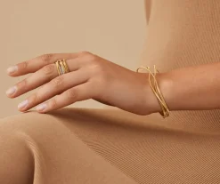 Marco Bicego 18Kt Yellow Gold Three-Strand Bangle Clearance