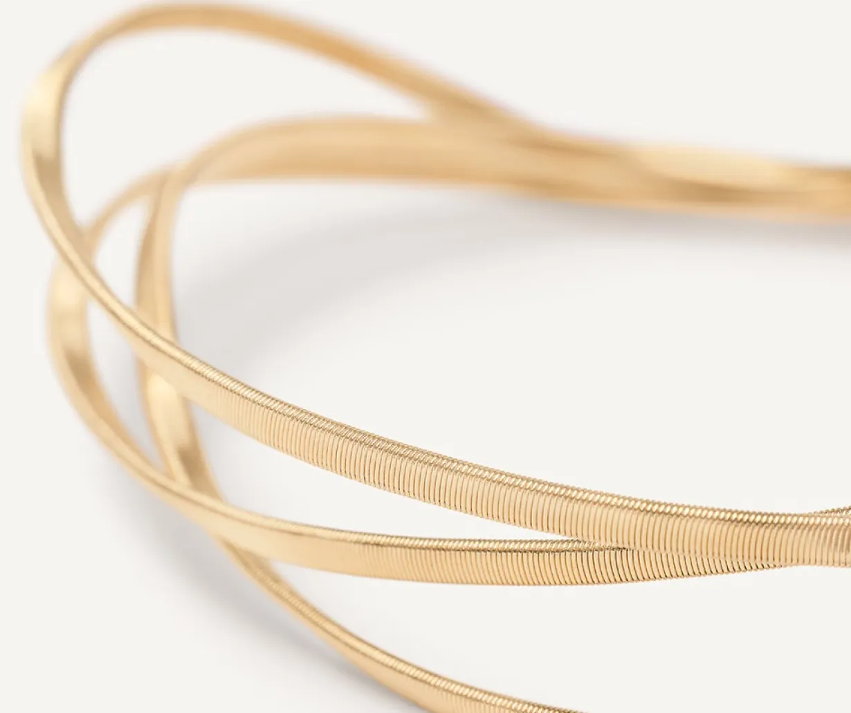 Marco Bicego 18Kt Yellow Gold Three-Strand Bangle Clearance