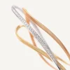Marco Bicego 18Kt Yellow, White & Rose Three-Strand Bangle With Diamonds Cheap
