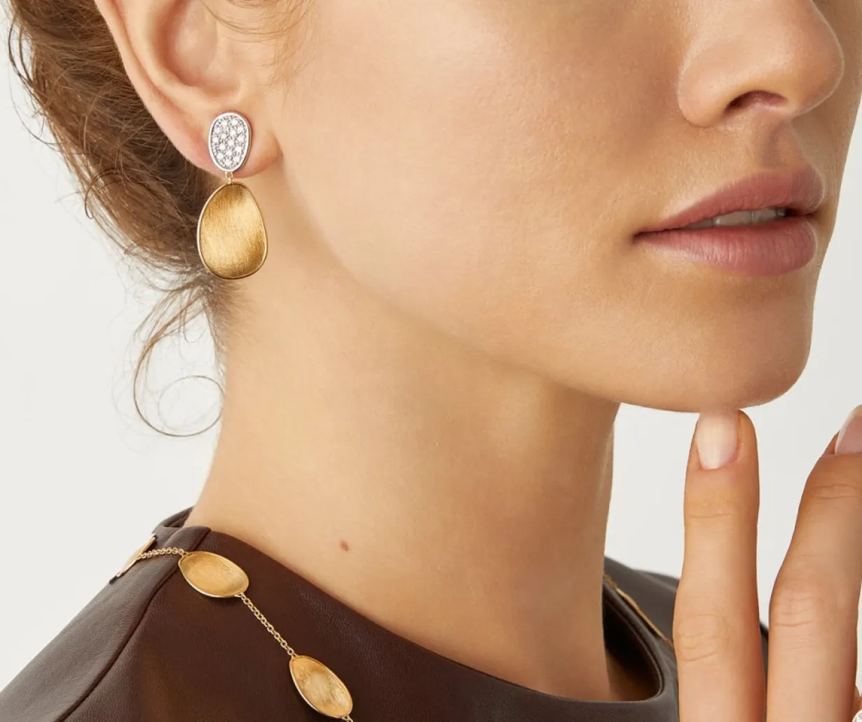 Marco Bicego Pendant D'Oreille Avec Diamants, Modele Mini Cheap