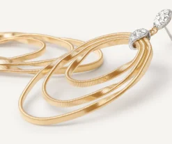 Marco Bicego Pendant D'Oreille Avec Elements Ovales Et Diamants New