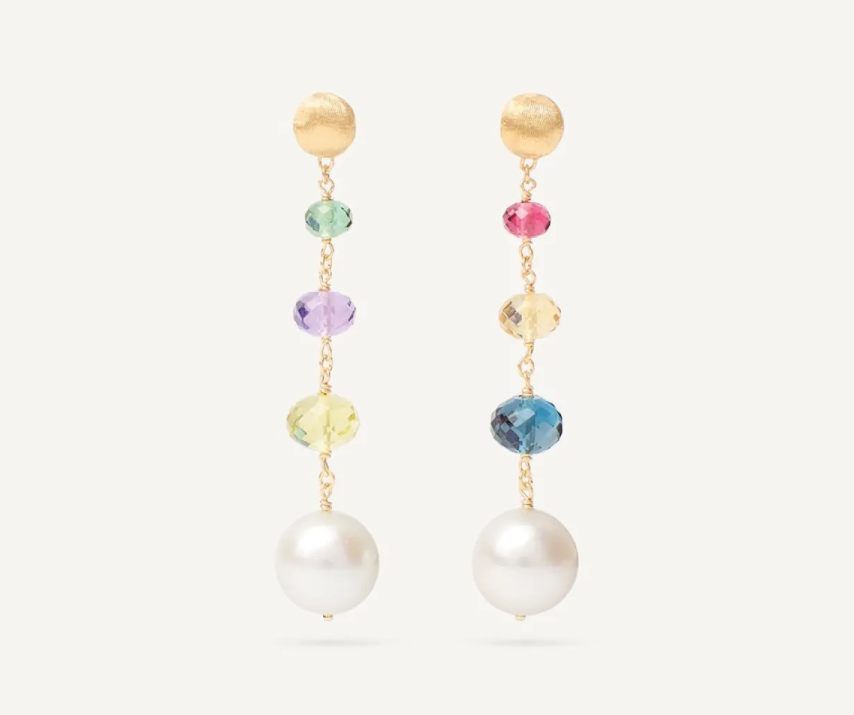 Marco Bicego Pendant D'Oreille Multicolore Avec Embout En Perle Flash Sale