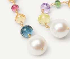 Marco Bicego Pendant D'Oreille Multicolore Avec Embout En Perle Flash Sale