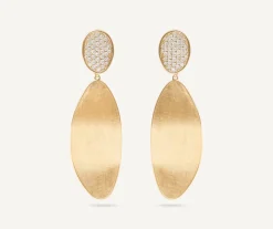 Marco Bicego Pendants D'Oreilles Convertibles Avec Pave De Diamants New