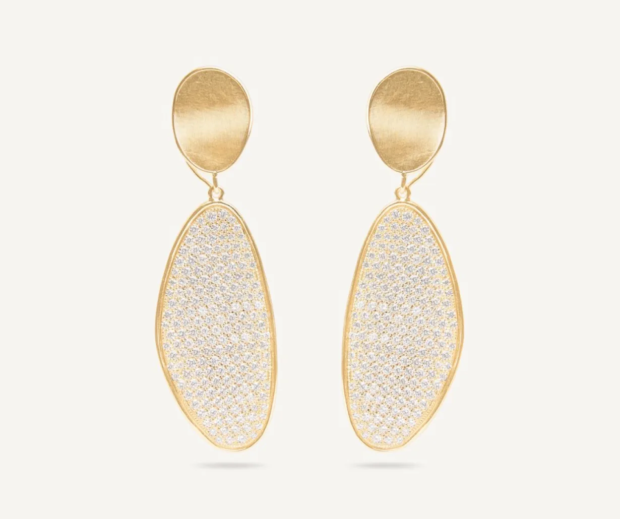 Marco Bicego Pendants D'Oreilles Convertibles Avec Pave De Diamants New