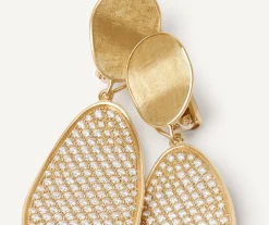Marco Bicego Pendants D'Oreilles Convertibles Avec Pave De Diamants New
