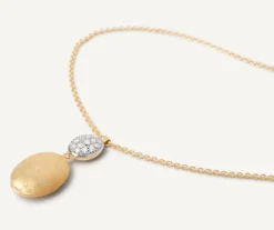 Marco Bicego Pendentif Avec Diamants Et Chaine Reglable Cheap