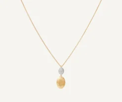 Marco Bicego Pendentif Avec Diamants Et Chaine Reglable Cheap