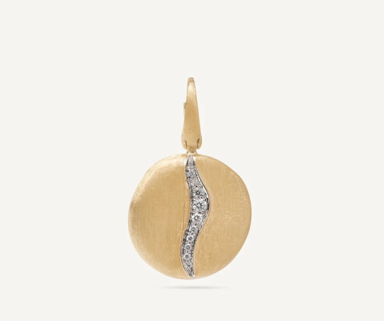 Marco Bicego Pendentif Irregulier Pave De Diamants, Petit Modele Cheap