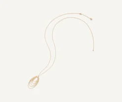 Marco Bicego Pendentif Long Avec Elements Ovales Et Diamants Cheap