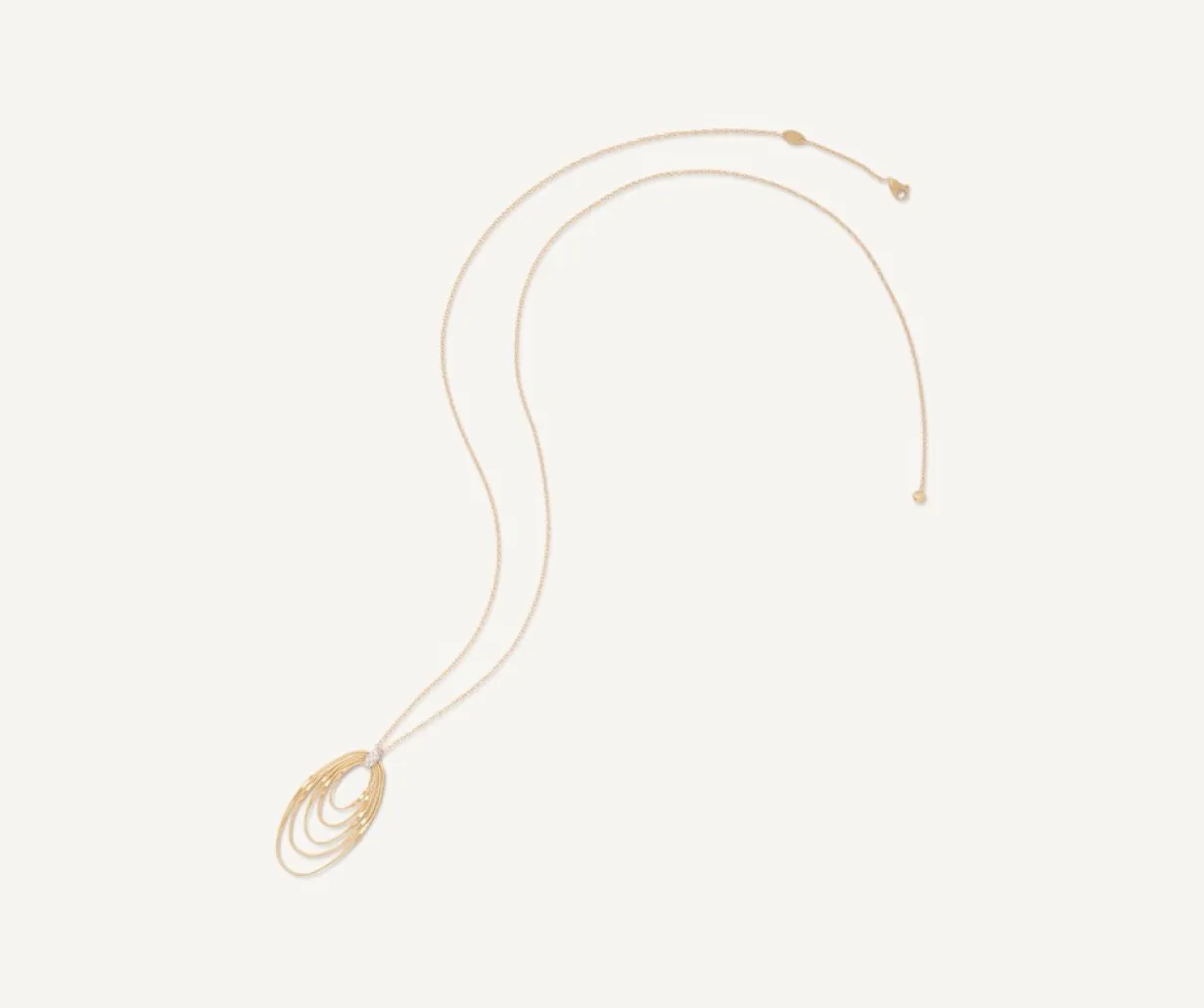 Marco Bicego Pendentif Long Avec Elements Ovales Et Diamants Cheap