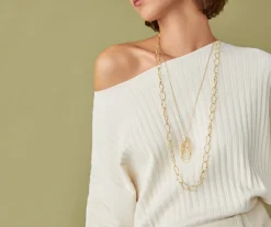 Marco Bicego Pendentif Long Avec Elements Ovales Et Diamants Cheap