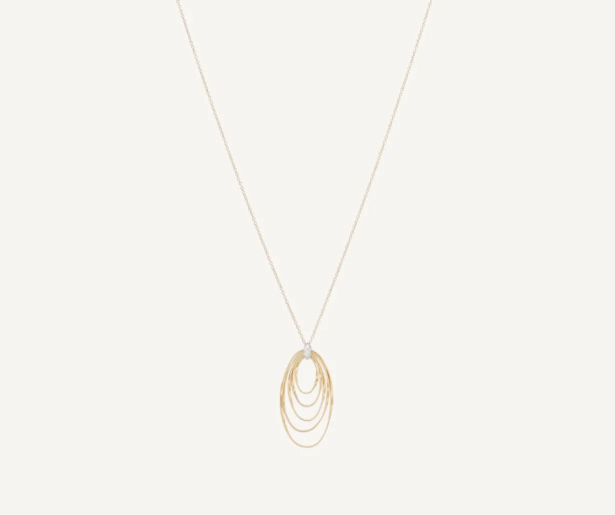Marco Bicego Pendentif Long Avec Elements Ovales Et Diamants Cheap