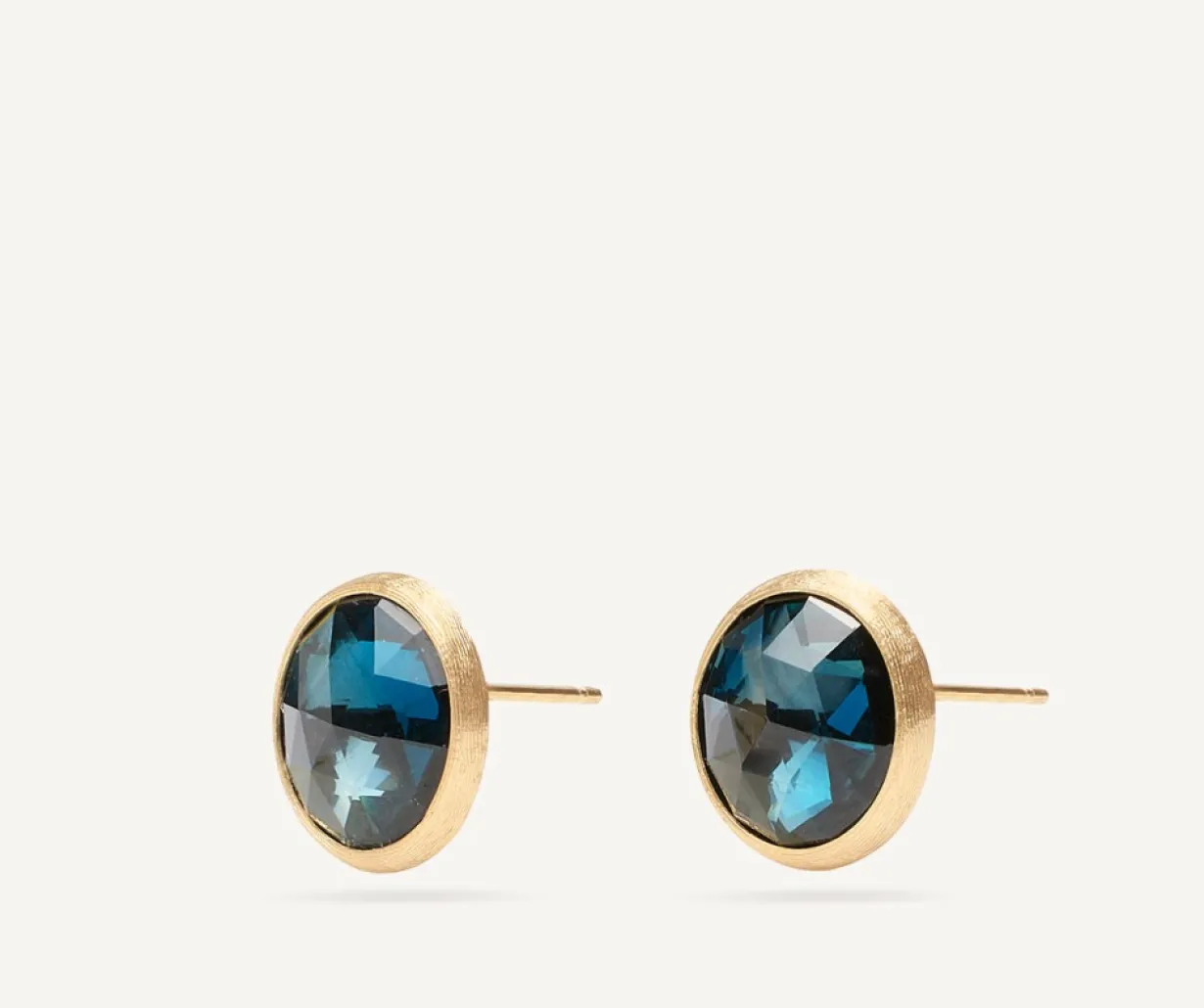 Marco Bicego Puce D'Oreille Avec Topaze Bleue De Londres, Grand Modele Store
