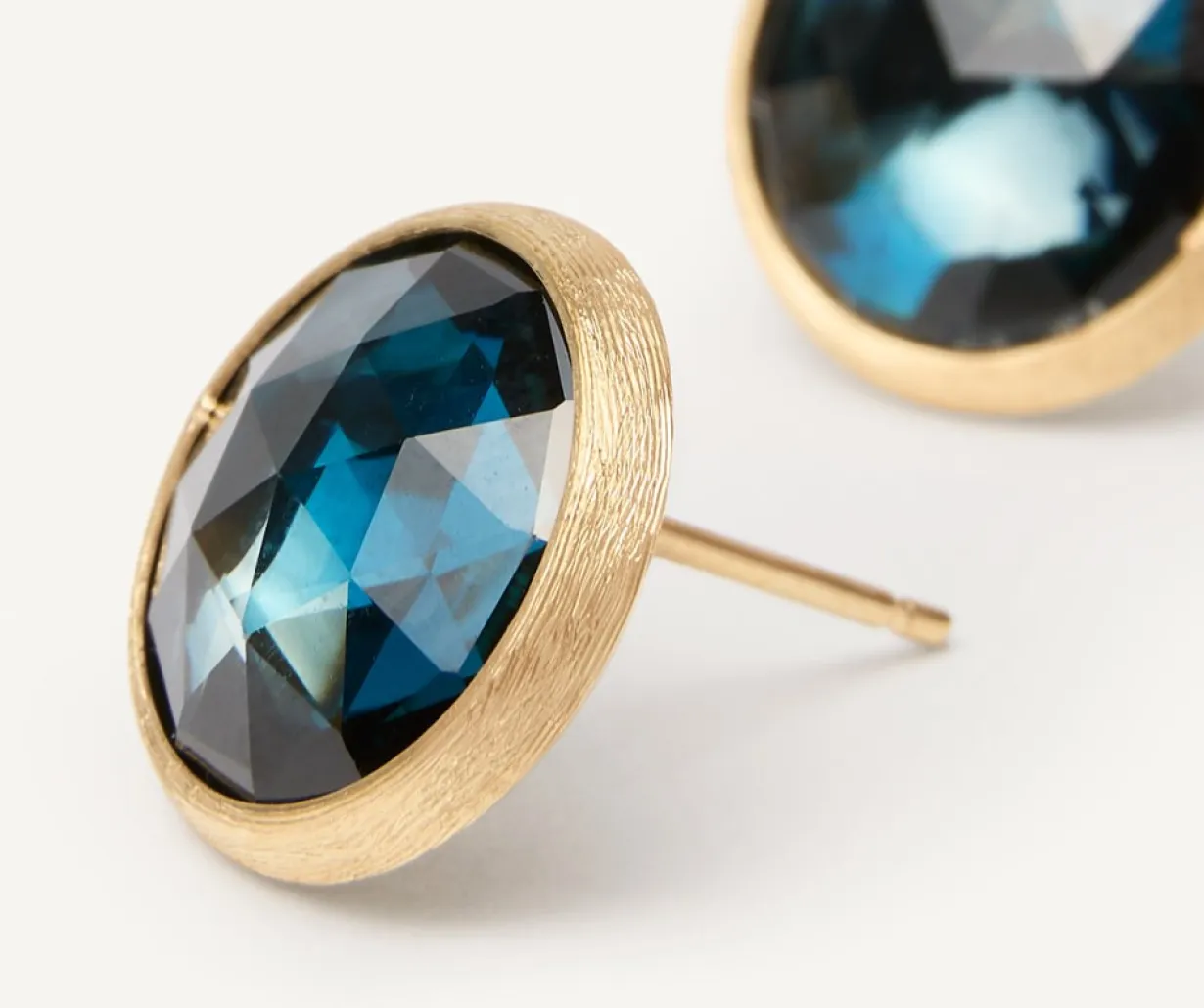 Marco Bicego Puce D'Oreille Avec Topaze Bleue De Londres, Grand Modele Store