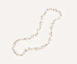 Marco Bicego Sautoir Avec Perles Et Pierres Multicolores Fashion