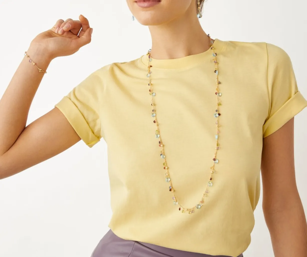 Marco Bicego Sautoir Avec Pierres Multicolores Best